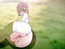 Mitsuri seduces with her huge pussy ! Porn demon slayer Hentai ( cartoon 2d ) anime
