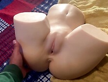 The large sex adult doll that I can touch feel soft snatch.
