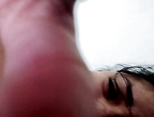 making my virtual cuckold hears me getting fucked by my real cuckold and cleaning up his cock after he cums inside me