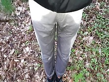 Peeing My Grey Jeans In The Woods