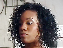 Black mistress pegging her sissy slave