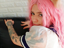 Cosplay anal creampie sex with petite Rainy Storm