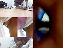 cikgu dina tudung kena main