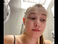 Squirting in the changing room