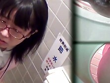 Young Japanese Sluts Pissing In Public Toilet With Spy Cam