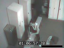 Immature Pair Caught By Security Camera Fucking In Locker Room