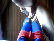 Tied And Hooded Taking Long Penis On Her Mouth Oral Cumshot