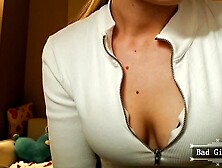 Pretty skinny teen pretty boobs tease on cam