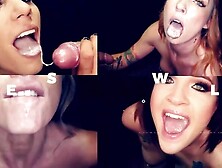 GLORYHOLE SECRETS - Sami Parker Swallows Thick Loads in Sloppy Gloryhole Debut: Porn