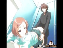 Young Lovers Fuck Bareback In Toilet - Hentai. Xxx