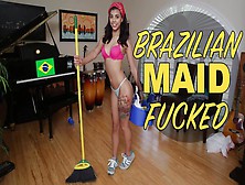 Bangbros - Young,  Skinny Brazillian Maid Gina Valentina Sucks And Fucks