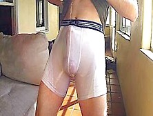 Wetting And Rewetting White Briefs