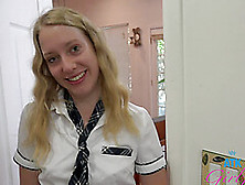 Hot Schoolgirl Kallie Taylor Wants To Get Her Hairy Pussy Smashed