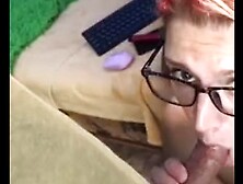 Bj on web camera live in public (private show)