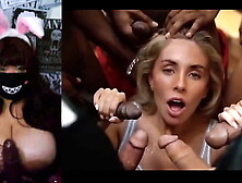 Ginger With Gigantic Melons React a Gang Bang Tape #three