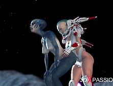 3DXPassion featuring chick's 3d alien movie