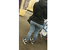 Out & About: Hispanic Wit A.  Beautiful,  Wide Bum!