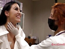 New Hooters Applicants Blaire Celeste Gets Examined & Spanked To See If They Have What It Takes To Sling Wings At 6 Min With Doc