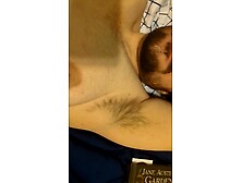 Ftm shows off hirsute body and cums