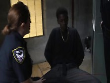 Interracial Threesome Love Doggy Style With A Black Guy With Massive Cock And Two Horny Cops.