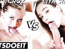 Letsdoeit - Liya Silver Vs Stacy Cruz Compilation - Who's Your Favorite?