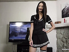 Bitch stepsister with great ass Farrah gets her stepbrother out of the room
