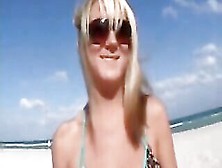 Sweet Blonde Is Having Sex With A Guy She Met During A Vacation Without Her Boyfriend