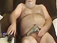 Gay Grandpa Strokes His Cock On Webcam For The First Time