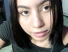 Alluring 18 year cougar amateurs hispanic gets sperm in her mouth SELF PERSPECTIVE oral sex