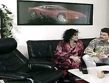 Busty milf nailed while fisting babes hairy twat