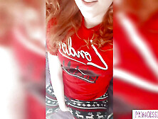 Thin femdom redhead trains your butt-hole!