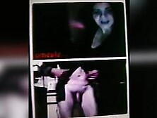 Horny Lady in black dress compliments my hot show (+ sound )