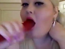 Bbw Blonde Learning To Suck Cock