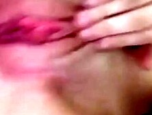 Busty Girl With Nice Big Tits Fingers Her Wet Pink Pussy And Teasing