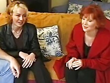 British sluts Sahra and Jessica in a foursome