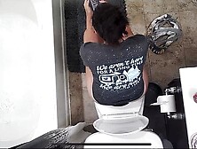 Spy girlfriend hidden cam caught pooping