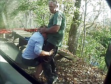 Fet - Horny GILF Slut Sucks And Fucks In Park. mp4