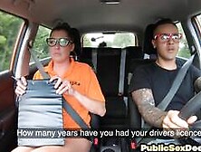 Geeky driving instructor gives roadhead