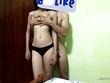 Oriental Slender With Hubby Talking About With Sex ยั่วยวนก่อนเย็ด