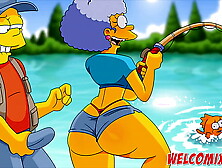 The best bum scenes from the Simptoons! Simpsons porn!