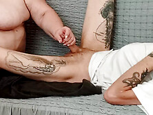 My Mother-in-law Helps Me Jerk off so That I Cum