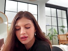 Stepmom caught stepson stroking on pants and taught him how to bang