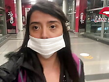 Exhibitionism - I' m a very naughty bitch so I take advantage of the fact that I' m going on a plane to masturbate until