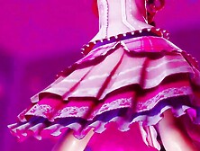 Sexy Thick Teen In Pink Dress Dancing + Gradual Undressing (3D HENTAI)