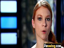 Naughty Redhead Swinger Loves To Receive Oral Sex From Strangers