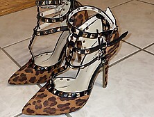 Gf Leopard Heels Jizzed