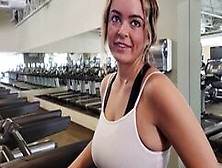 Picked Up A Girl In The Gym And Gave Her A Creampie