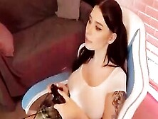 Teen Gamer Cheating Her Boyfriend With A Step Bro