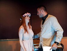 Teacher Fucks Delightful Girl With Red Hair In Music Classroom