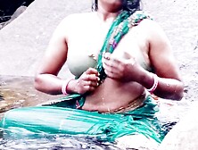 Indian bhabi outdoor waterfall bathing sex,  telugu kinky talks,  ఔటడూర్ తెలుగు సెక్స్ బూతులు